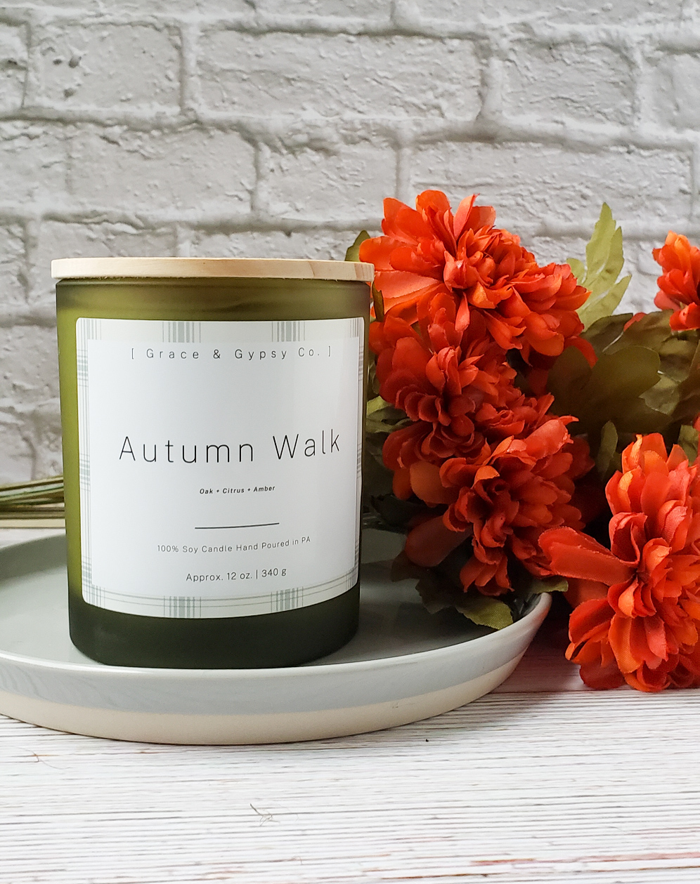 autumn walk fall candle wild and graceful co